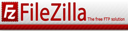 Banner: Datentransfer mit FileZilla, öffnet sich in neuem Fenster