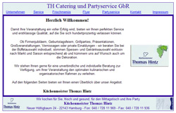 TH-Catering Homepage