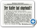 Kaiser dankt ab - Ebert wird Reichskanzler